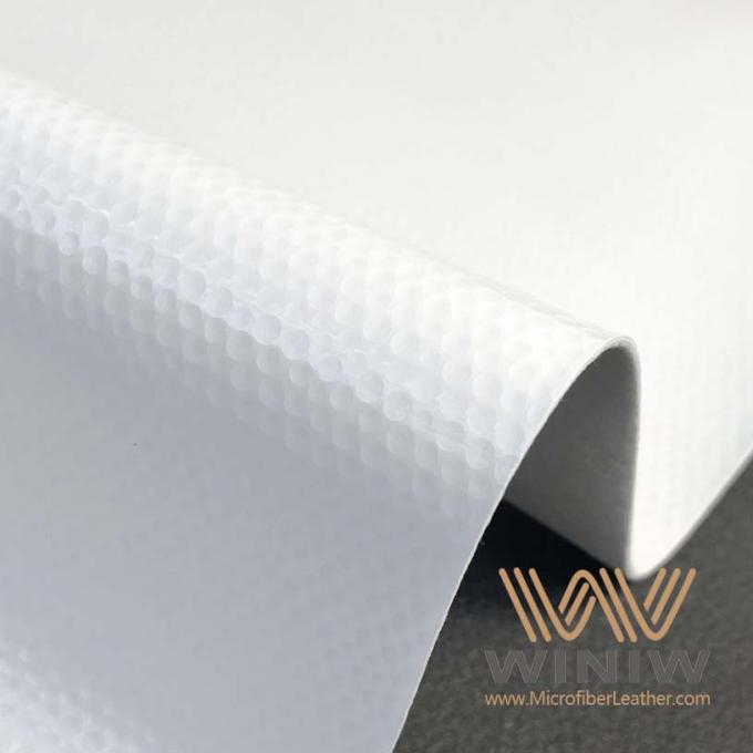 Cuir synthétique blanc Éraflure-résistant de suède de WINIW pour le football