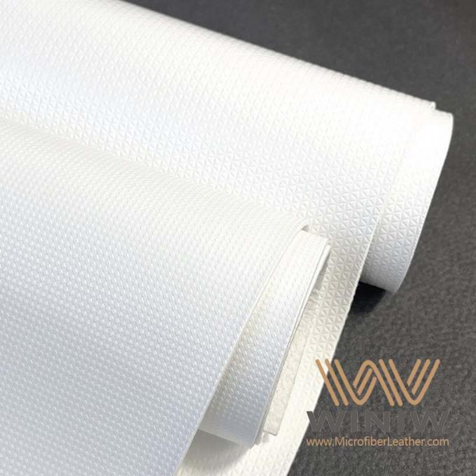 Cuir synthétique blanc Éraflure-résistant de suède de WINIW pour le football