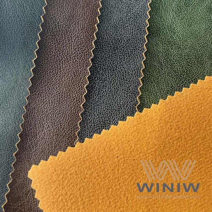 L'aspect lumineux Microfiber synthétique garnissent en cuir pour des vêtements