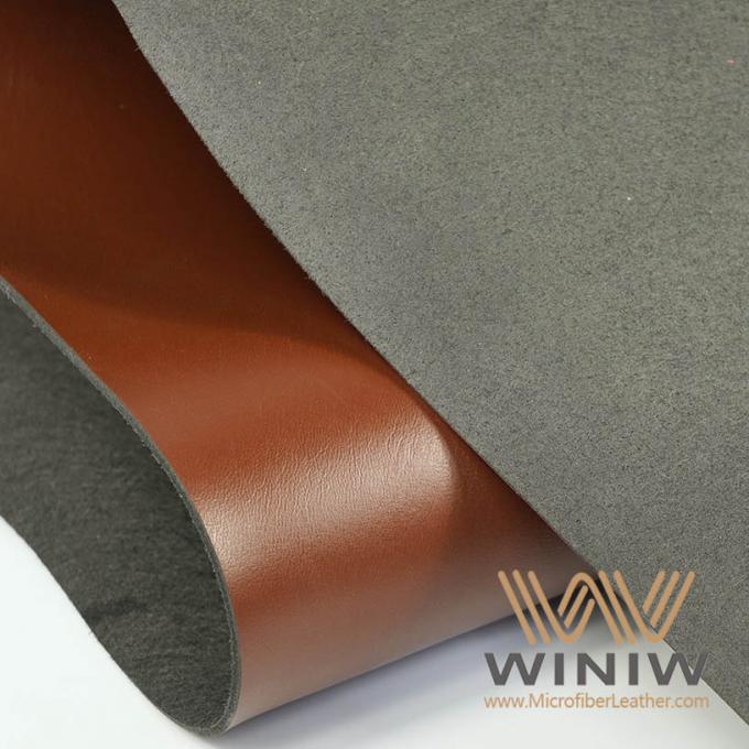 Tissu en cuir synthétique uniforme de Microfiber de couleur et de texture de WINIW pour des ceintures