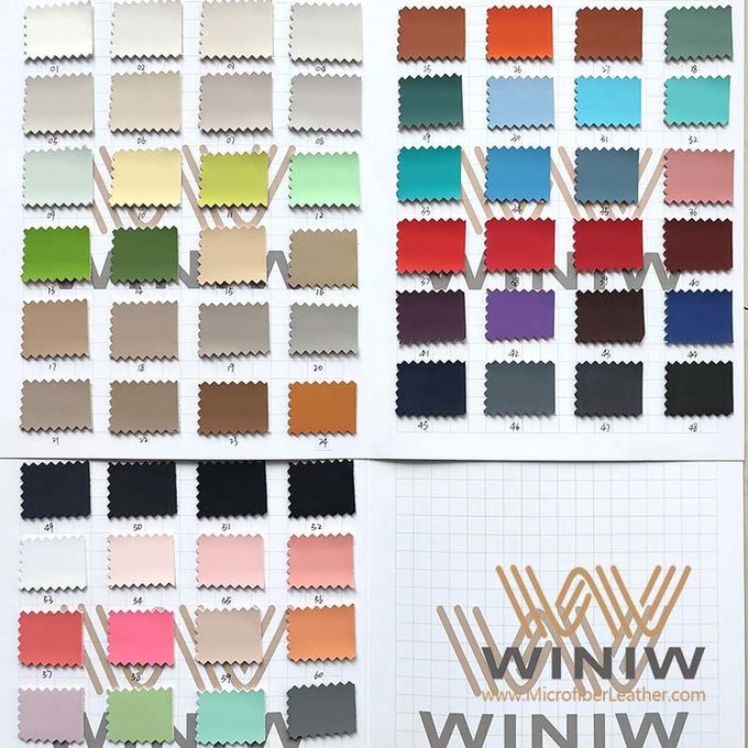  cuir différent de microfiber de couleurs en stock pour des couvertures de voiture