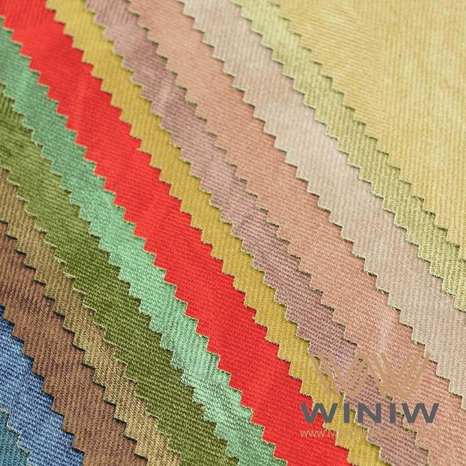 microfiber en cuir de vêtements de haute qualité en stock