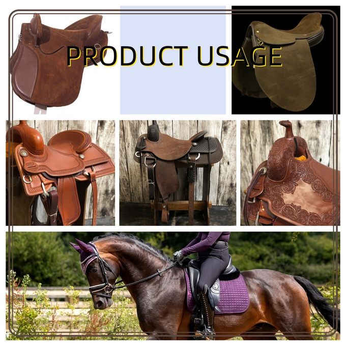Matériel en cuir de Microfiber de suède durable de Faux pour des selles
